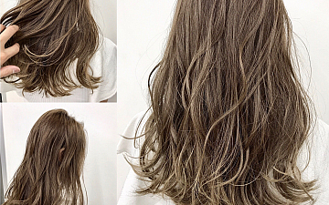 ※夏必見【ナチュラルベージュハイライトカラー】