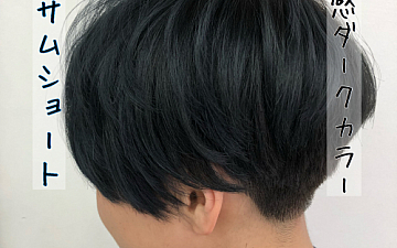 【ネイビーブラック・ハンサムショート】