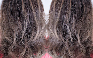 しっかり立体感出すなら【バレイヤージュハイライト】