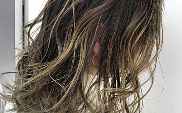 ロングバレイヤージュで立体感を(茅ヶ崎美容室】