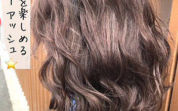 色落ち綺麗!【ラベンダーアッシュハイライト】