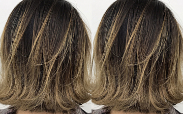 外国人風バレイヤージュ【茅ヶ崎美容室】